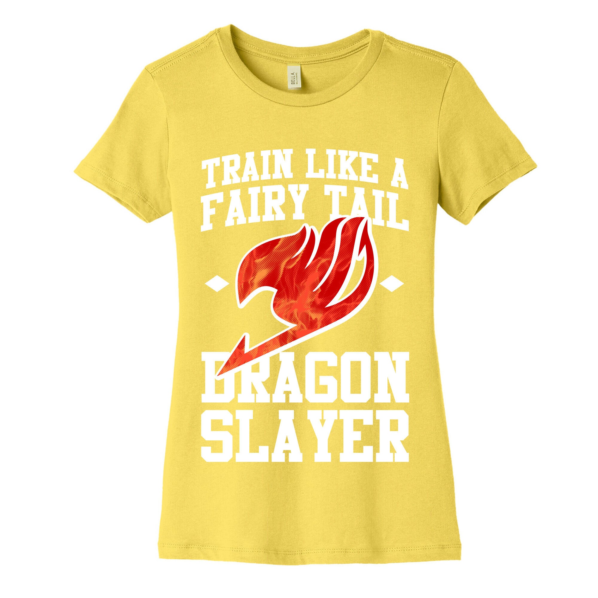 Train Like a Fairy Tail Dragon Slayer (Natsu) Women's Cotton Tee